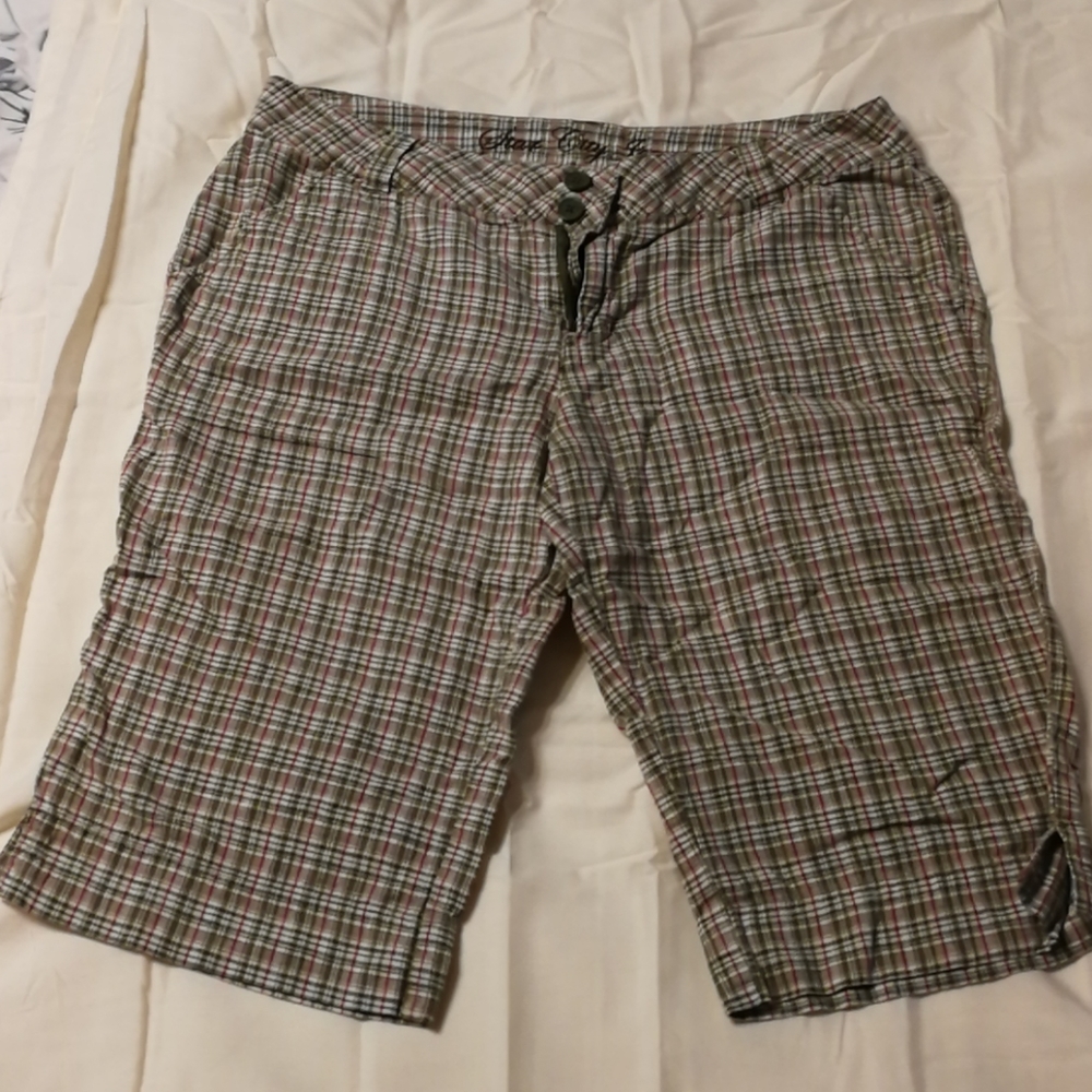 Casual plaid shorts